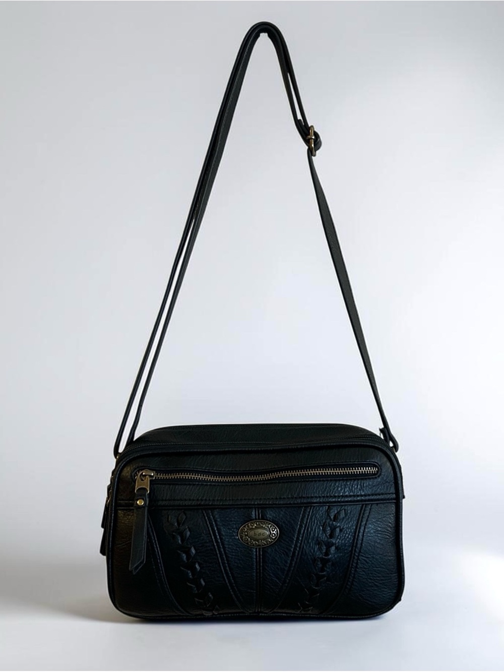 💐b.o.c. Born Concept PU Leather Roomy Black Shoulder Bag
